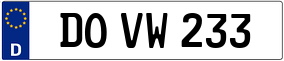 Trailer License Plate